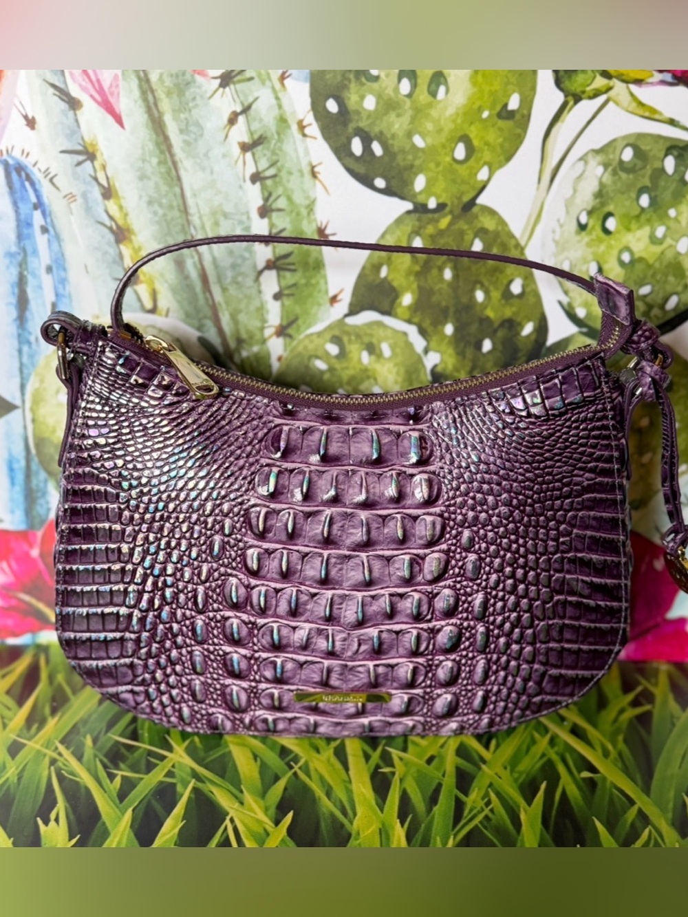 Brahmin Shayna Passion Purple Melbourne
Genuine Leather NWT Crossbody FIRM